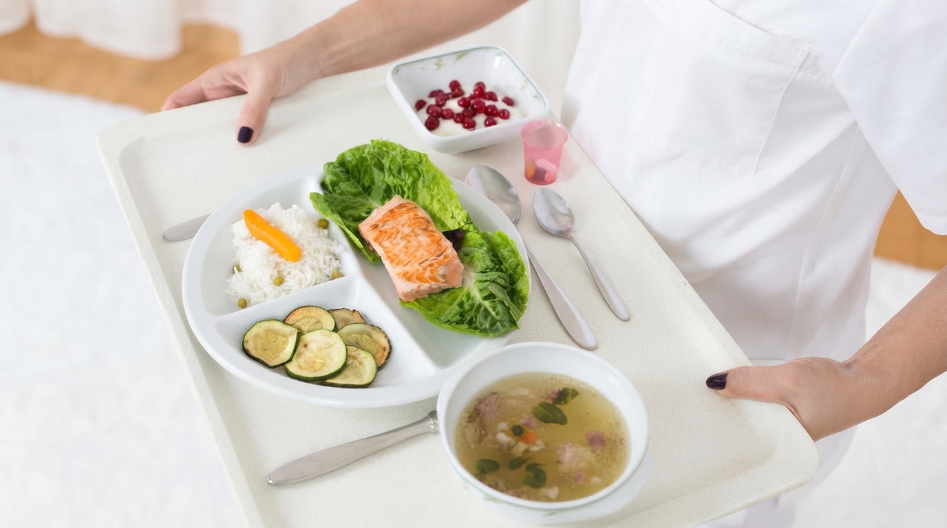 Editorial illustration for More Than 250 Hospitals Sign HHS's Voluntary Pledge to Make Hospital Food Healthier